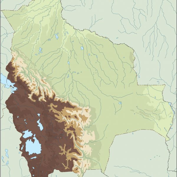 bolivia illustrator map