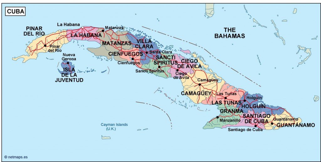 Cuba Political Map Eps Illustrator Map Vector Maps   Cuba Political Map 1024x519 