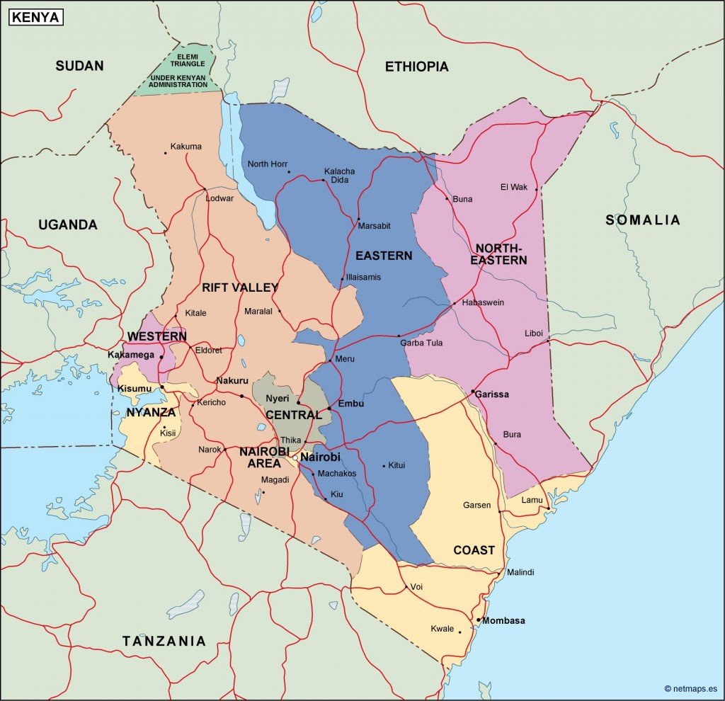 Kenya Political Map Vector Eps Maps Eps Illustrator Map Vector Maps