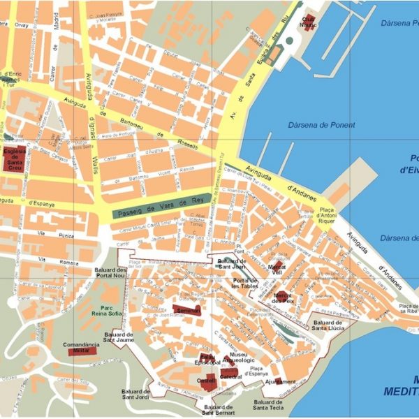 Ibiza Vector map. Eps Illustrator Map | Vector maps
