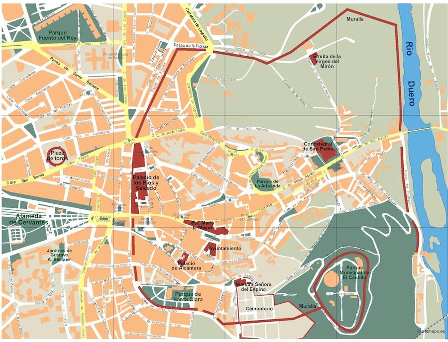 Soria Vector map. Eps Illustrator Map | Vector maps