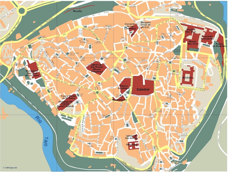 Toledo Vector Map Eps Illustrator Map Vector Maps 0925