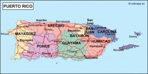 Puerto Rico Political Map 300x150 