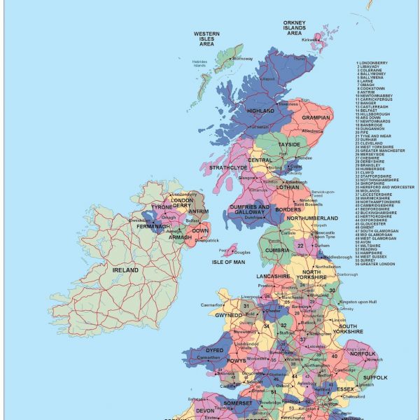 united kingdom political map. Illustrator Vector Eps maps. Eps ...