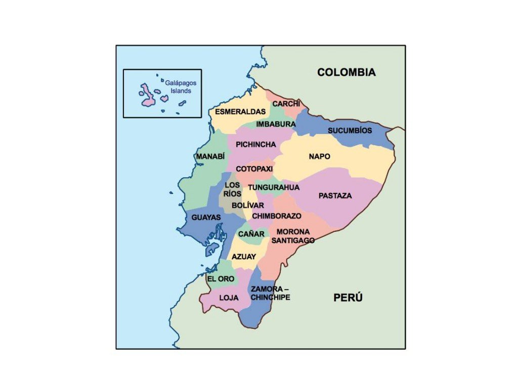 ecuador presentation map | Vector maps