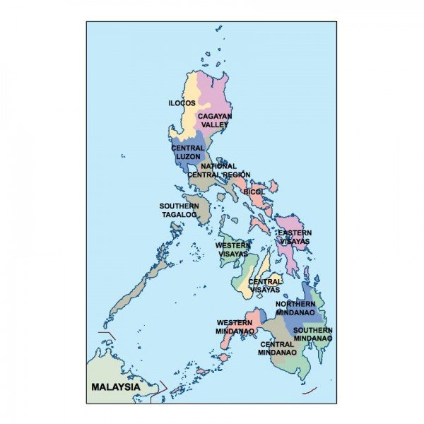 Philippines Population map Vector maps