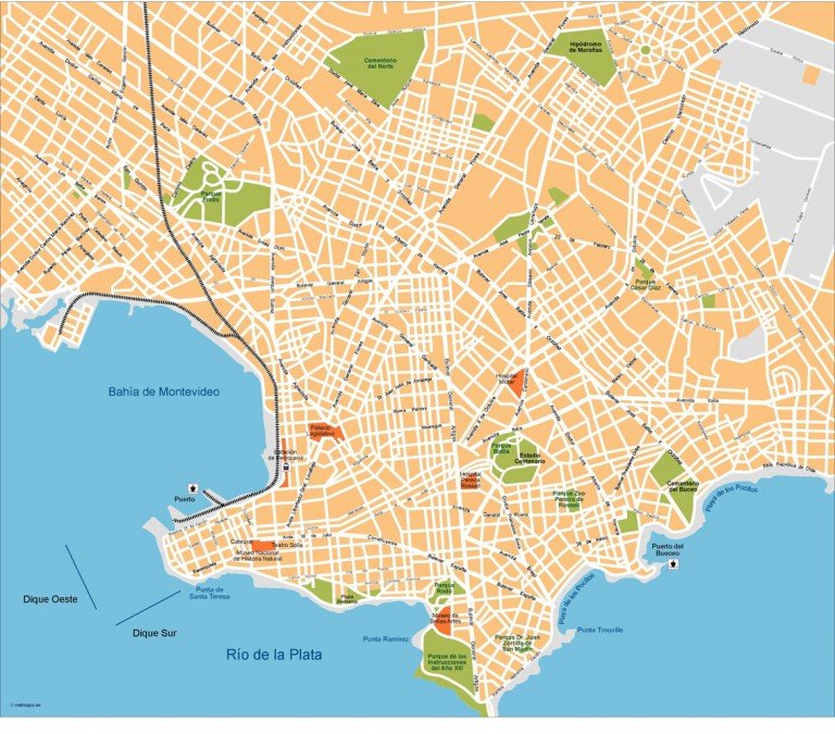 Montevideo Vector Map 768x675 