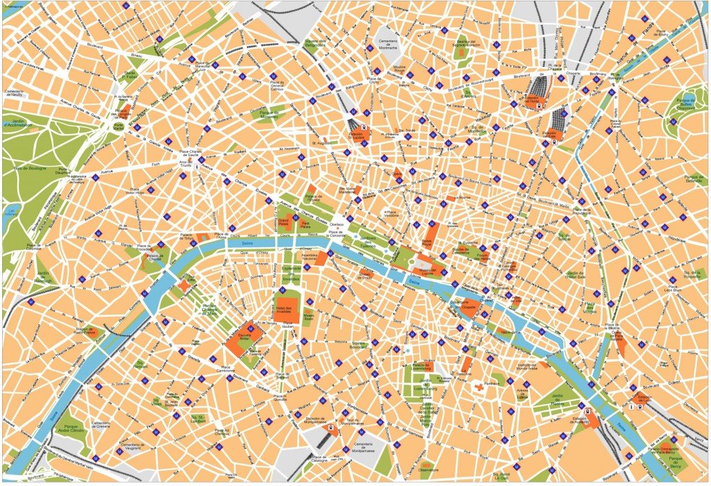 Paris Vector Map | Vector maps