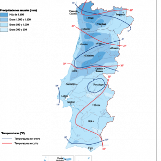 Portugal Climate Map | Download Vector Maps For Adobe Illustrator