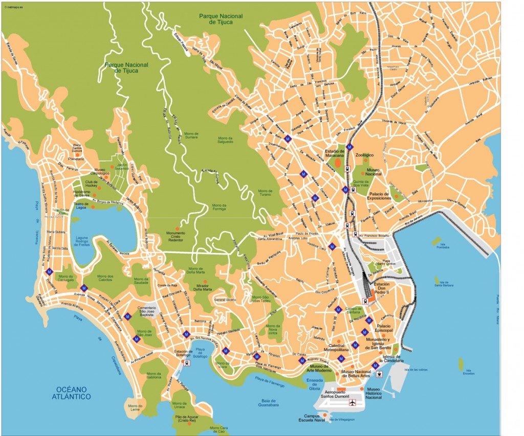 Rio De Janeiro Vector Map | Vector maps